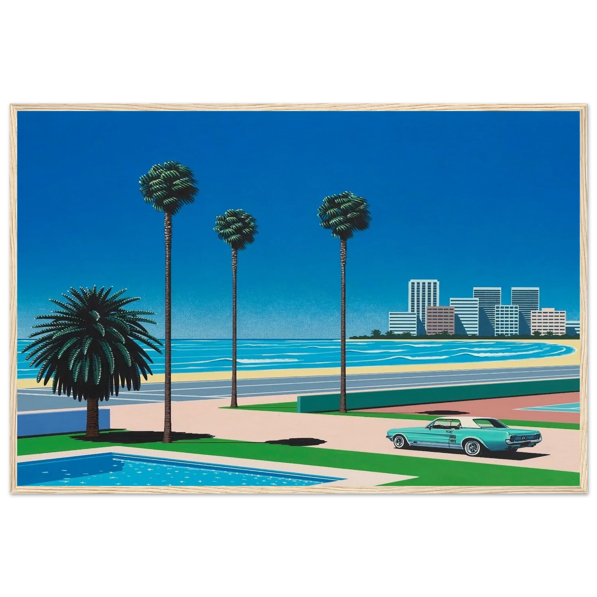 Sunshine Reggae Framed Poster | Hiroshi Nagai Framed Prints Wall Art | Hiroshi Nagai Prints